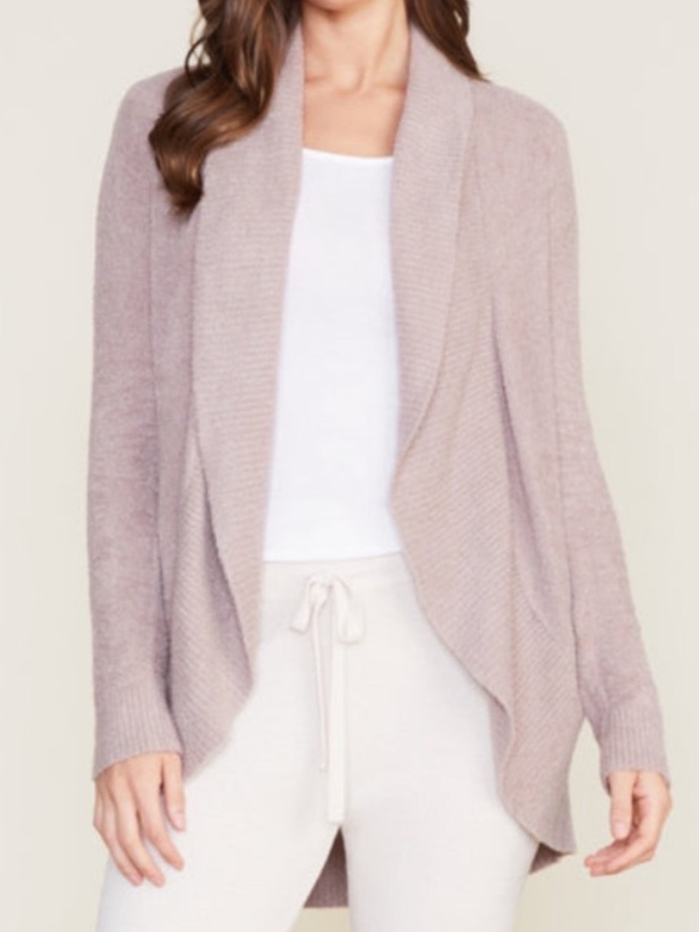 Barefoot Dreams NWT Circle Cardigan Small Morning Haze Mauve Cardi NEW 423